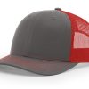 Charcoal/Red