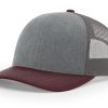 Heather Grey/Charcoal/Maroon