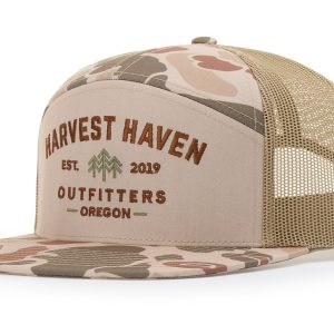 168P Printed 7 Panel Trucker
